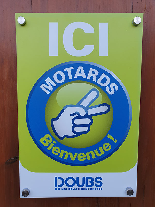 label motards bienvenue